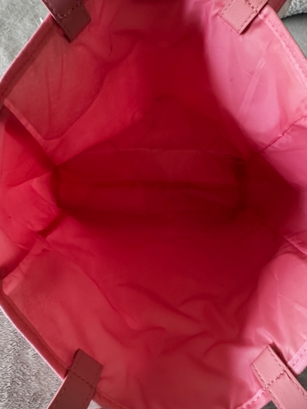 Clinique Pink Tote Bag and Cosmetic Bag set Drawbertson Flower Design NWT - Picture 5 of 7
